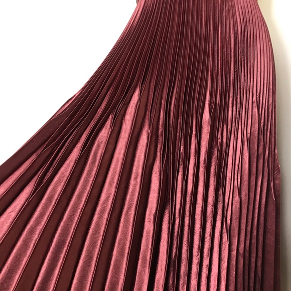 NEW Vince Chevron pleated midi skirt - Picture 6 of 8